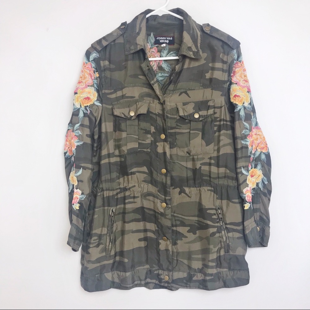 JOHNNY WAS | Brenna Drawstring Military Jacket S